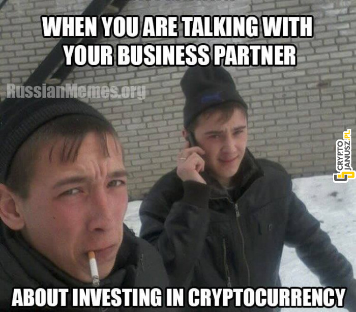 Kiedy rozmawiasz ze swoim partnerem biznesowym od kryptowalut