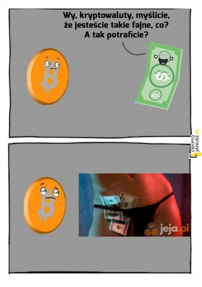 Kryptowaluty myślą, że są fajne...
