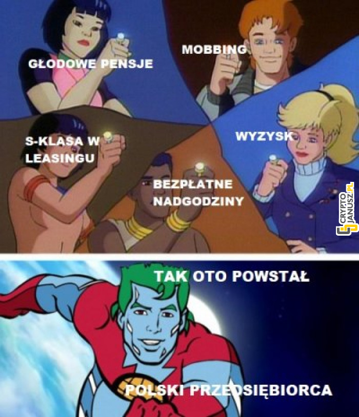 Z połączenia mocy powstał - Janusz przedsiębiorca