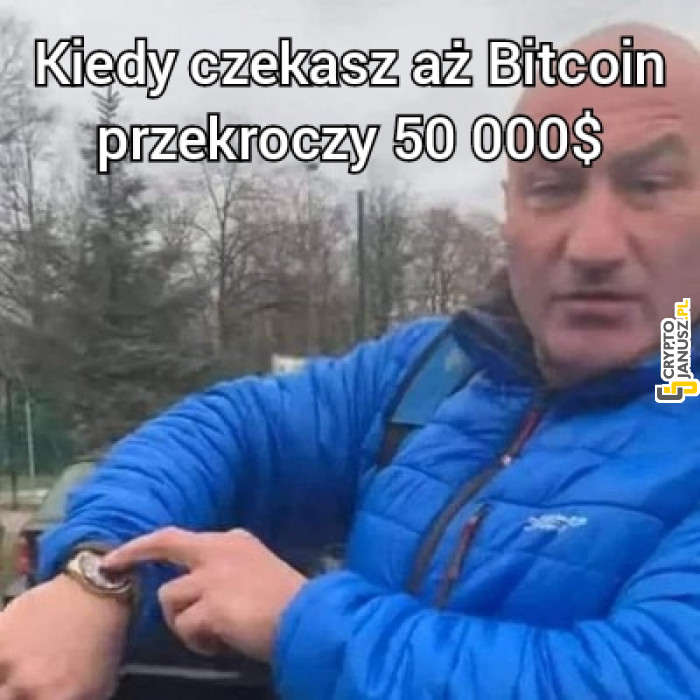 Kiedy czekasz aż Bitcoin przekroczy 50 000$