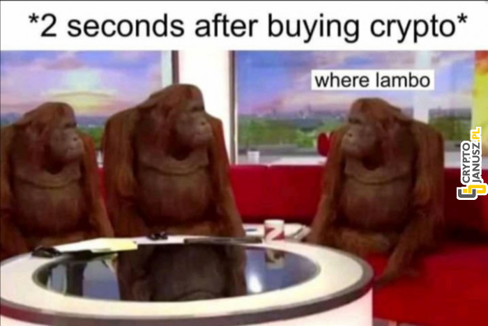 Kilka sekund po kupieniu kryptowalut