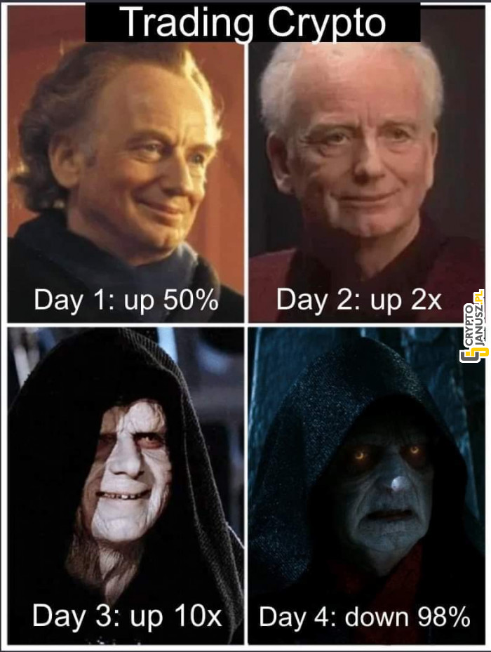 Nie handluj kryptowalutami, bo cię zmiota z planszy