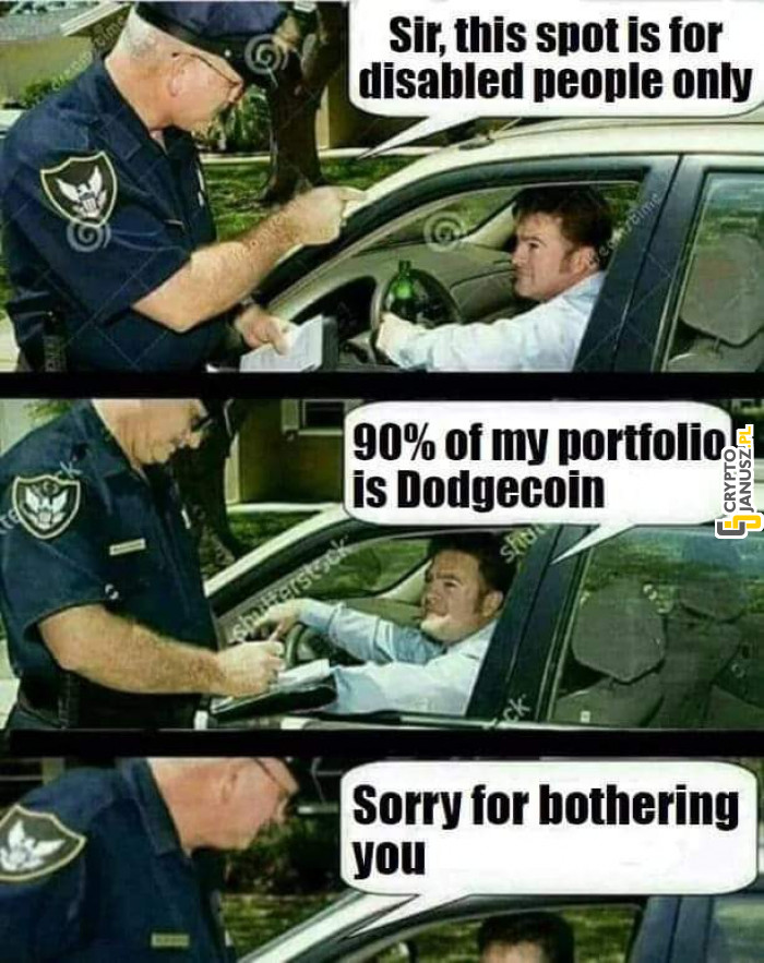 Dogecoin portfolio meme