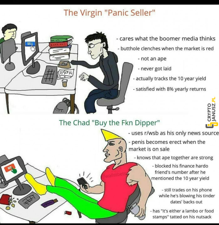Chad Investors vs virgin PANIC seller