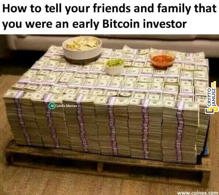 Kiedy chcesz pokazać rodzinie, że zainwestowałeś w Bitcoiny
