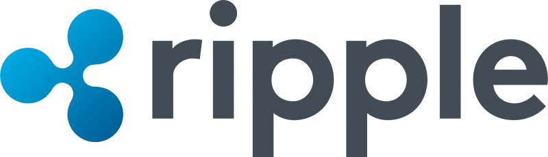Logo kryptowaluty Ripple na białym tle