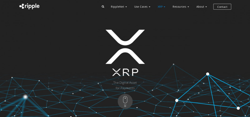 Strona główna projektu kryptowaluty Ripple XRP