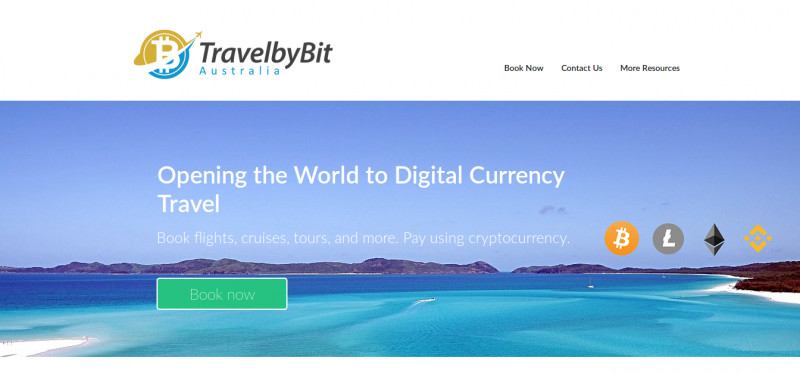 Oficjalna strona firmy travelbit, w którą zainwestowała giełda Binance