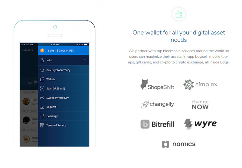 Edge Wallet - Mobilny portfel do przechowywania kryptowalut na smartfony z systemami Android oraz iOS