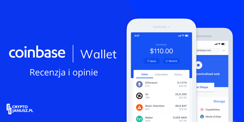 Dashboard i prezentacja portfela Coinbase Wallet