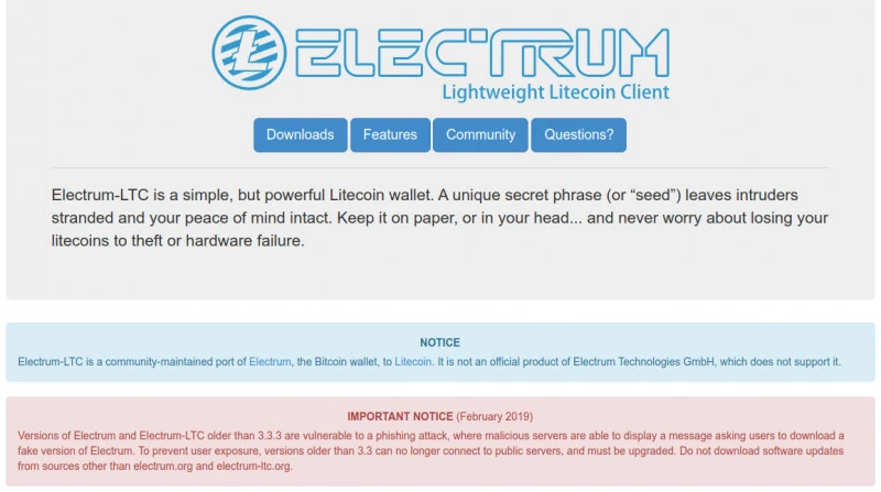 Pobieranie Electrum Litecoin Wallet - Oficjalna strona