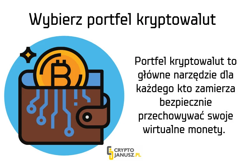 Wybór portfela kryptowalut - infografika
